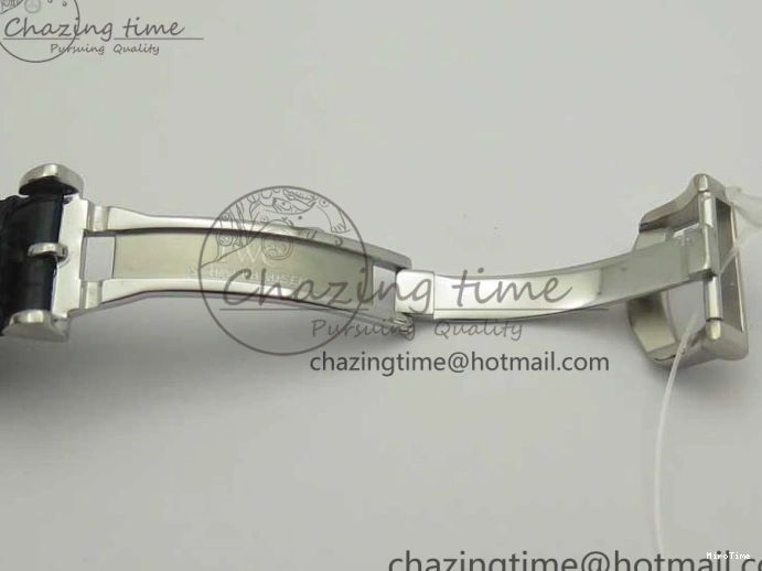 MIROTIME 0321 Portofino Automatic SS TWF 1:1 Best Edition Black Dial on Black Leather Strap A TravelReady 7199